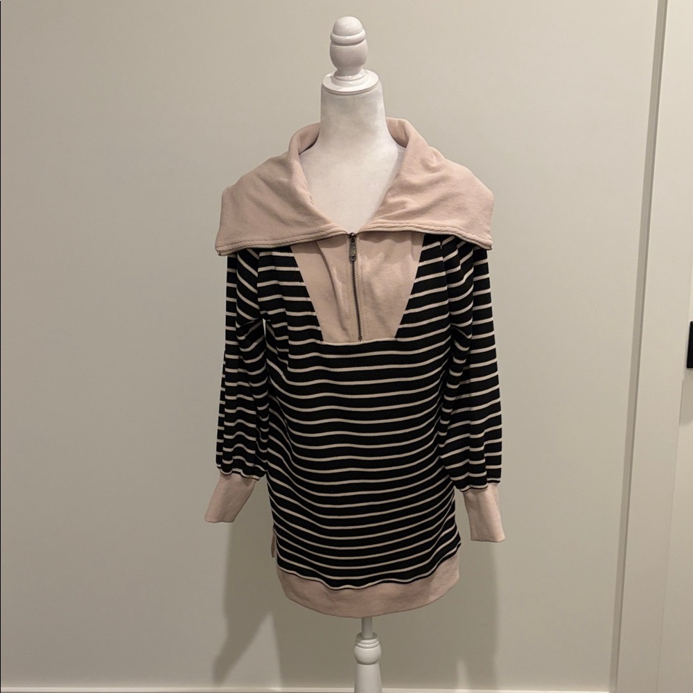 Entro Striped Knit Dress with Pockets Sz S - fits oversized